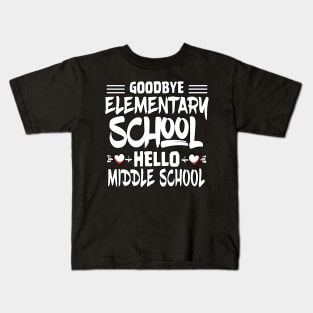goodbye elementary school white Kids T-Shirt